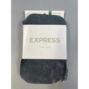 Women's‎ Express Opaque Full Length Tights New Silver Gray